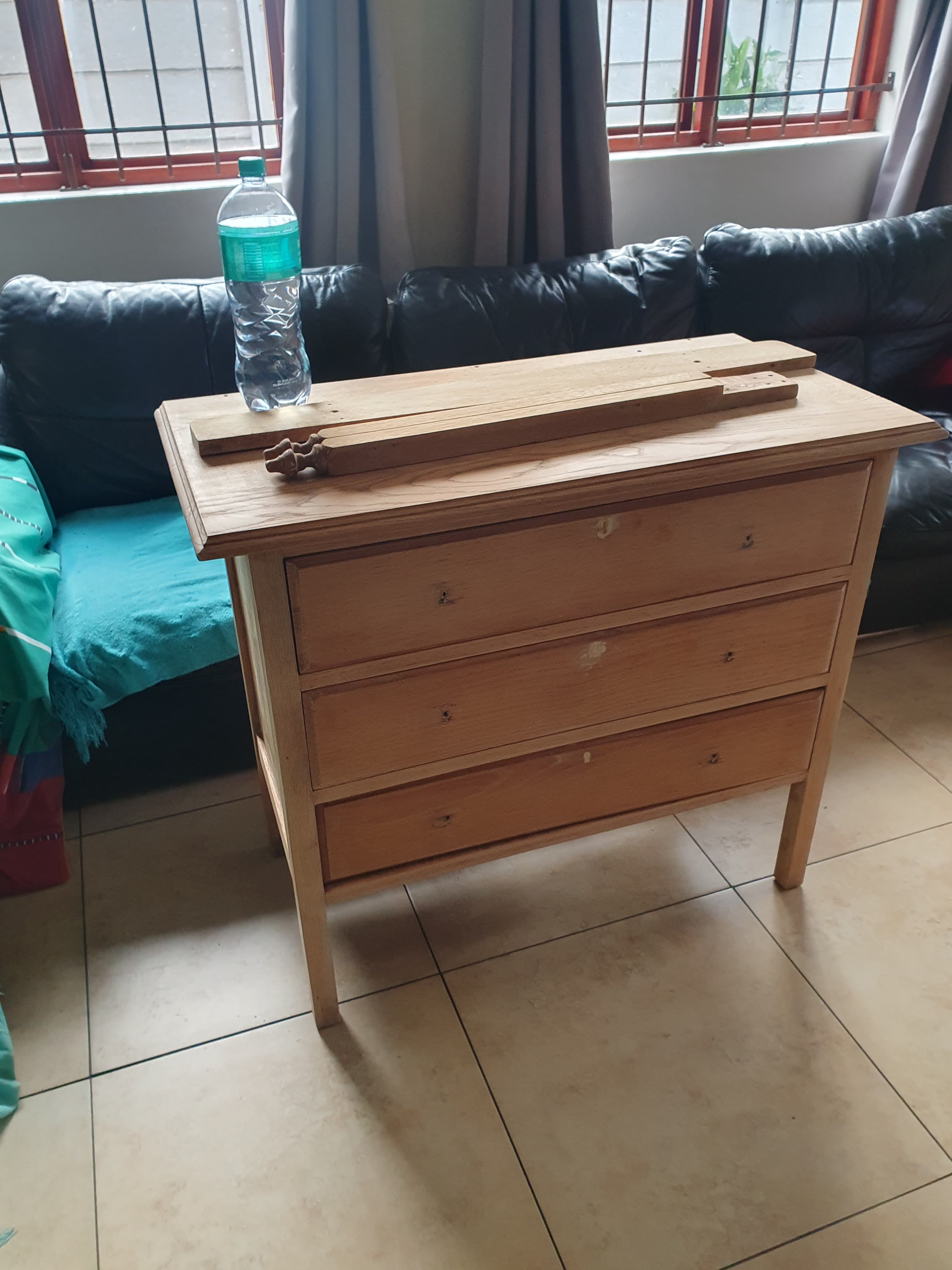 The raw materiality. With the old finish gone, the distinctive grain and medullary rays unique to solid oak are finally brought back to the surface